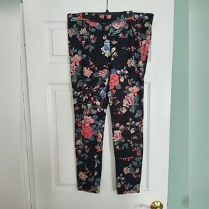 EXPRESS Floral Print Leggings Size L